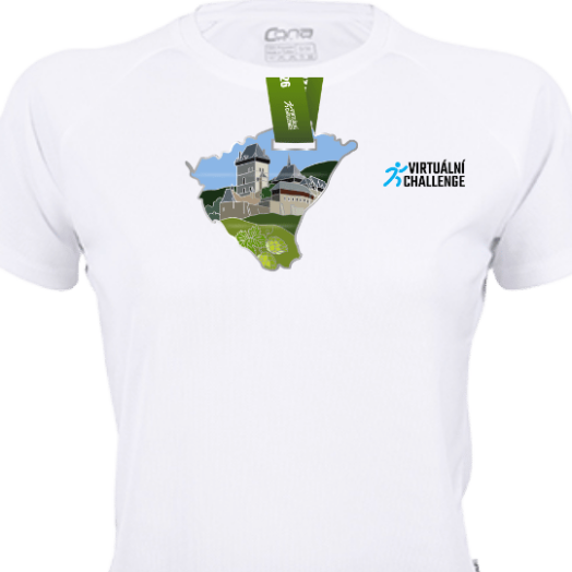 Medaile + tričko bílé