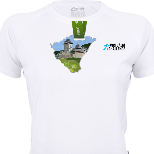 Medaile + tričko bílé